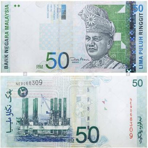 Buy RM50 Malaysian Ringgit Online