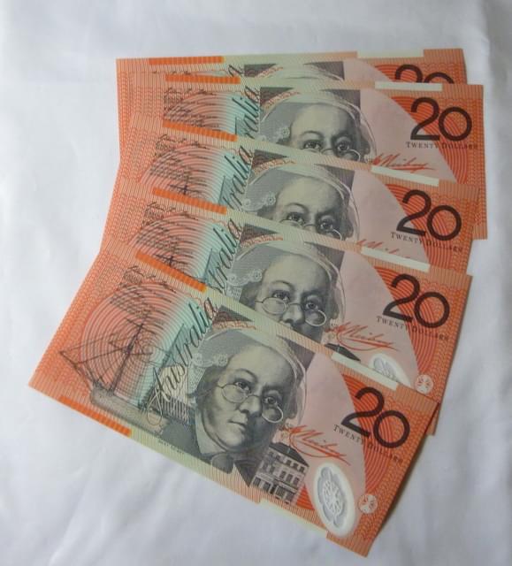 Fake 20 australian banknotes